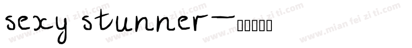 sexy stunner字体转换